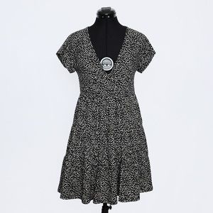 Urban Outfitters V-neck Mini Dress Animal Print